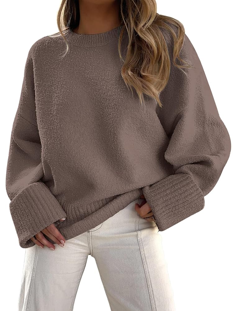 LILLUSORY Ladies’s Chunky Fuzzy Outsized Heat Pullover Sweater